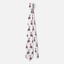 Trendy pattern brown and white Pit Bull dog