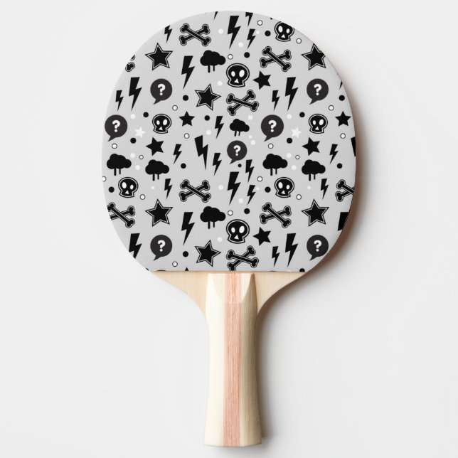 Trendy pattern ping pong paddle (Front)