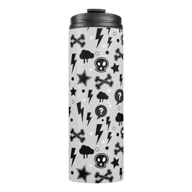 Trendy pattern thermal tumbler (Front)