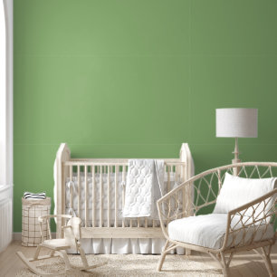 Trendy Pea Green Solid Colour   Elegant Wallpaper