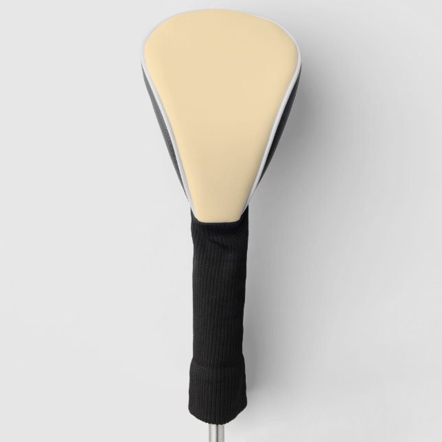 Trendy Peach Solid Colour Golf Head Cover (Front)