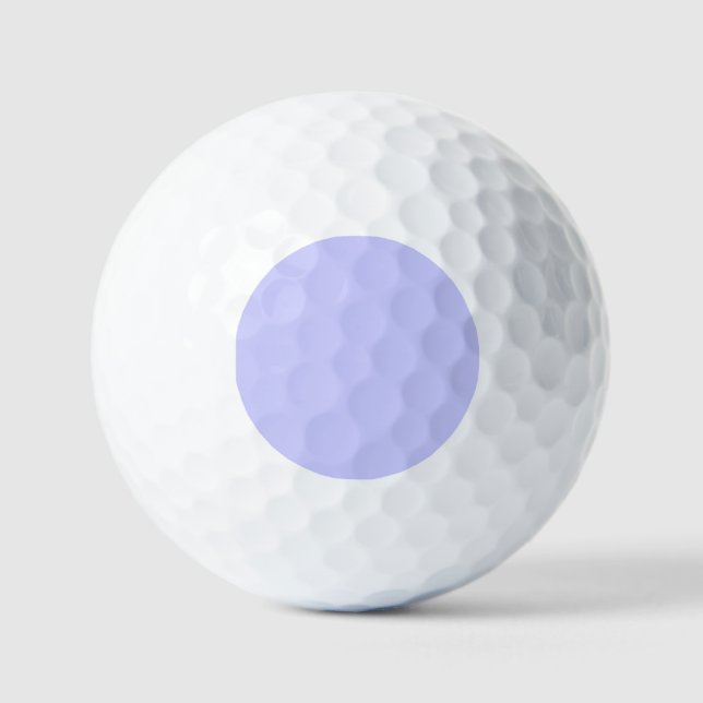 Trendy Periwinkle Blue Solid Colour Golf Balls (Front)