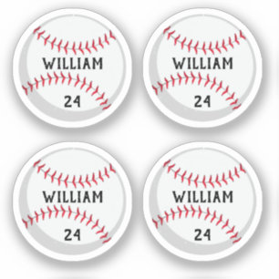 Trendy Personalised Baseball Name and Number