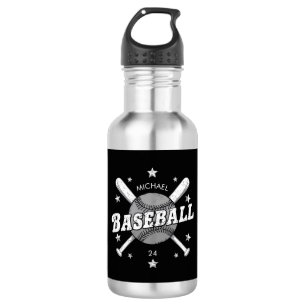 Trendy Personalised Baseball Name and Number 532 Ml Water Bottle