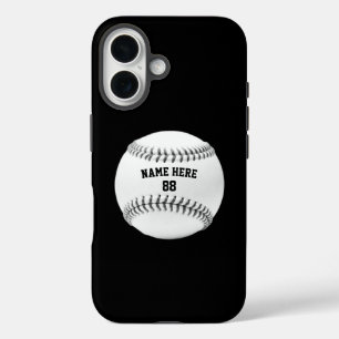 Trendy Personalised Baseball Name and Number       iPhone 16 Case