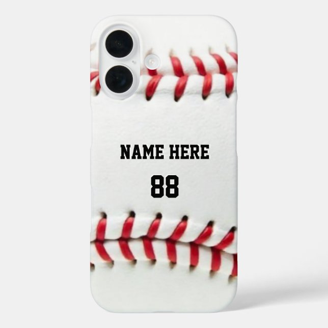 Trendy Personalised Baseball Name and Number       Case-Mate iPhone Case (Back)