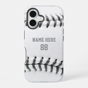 Trendy Personalised Baseball Name and Number       iPhone 16 Case