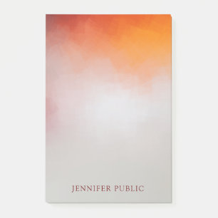 Trendy Personalised Colourful Modern Abstract Post-it Notes