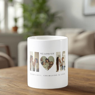 Trendy Personalised Photo WE LOVE YOU Mum Mug