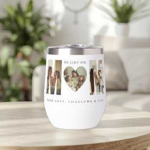 Trendy Personalised Photo WE LOVE YOU Mum Tumbler