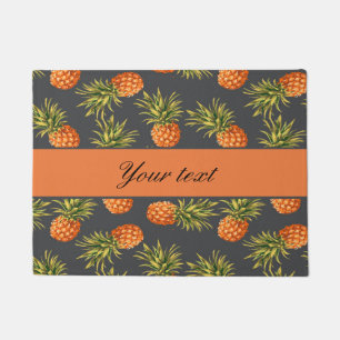Trendy Personalised Pineapple Doormat