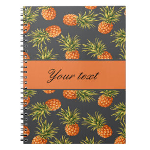 Trendy Personalised Pineapple Notebook