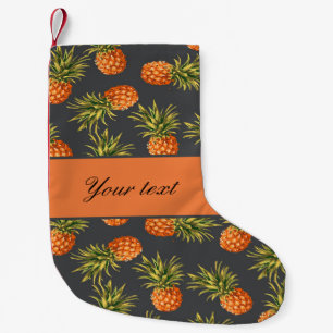 Trendy Personalised Pineapple Small Christmas Stocking