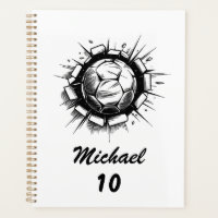 Trendy Personalised Soccer Football Name & Number