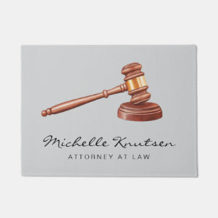 Trendy Personalized Lawyer Attorney at Law         Doormat