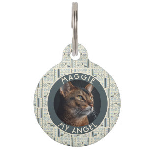 Trendy Pet Lover Gift Tribal Print Tag