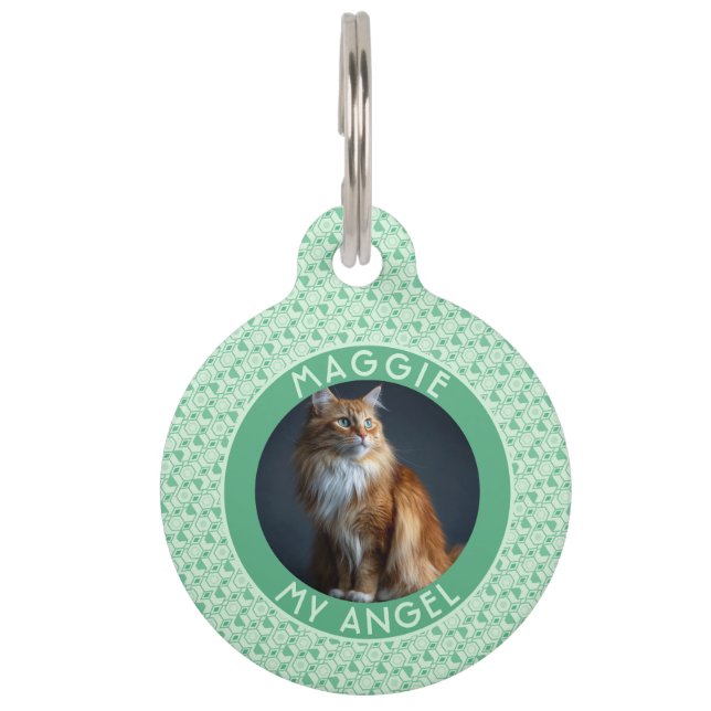 Trendy Pet Parent Gift Ethnic Pattern Tag (Front)