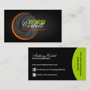 Trendy Photography Business Card