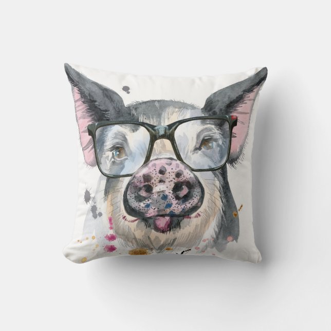 Trendy Pig Cushion (Front)