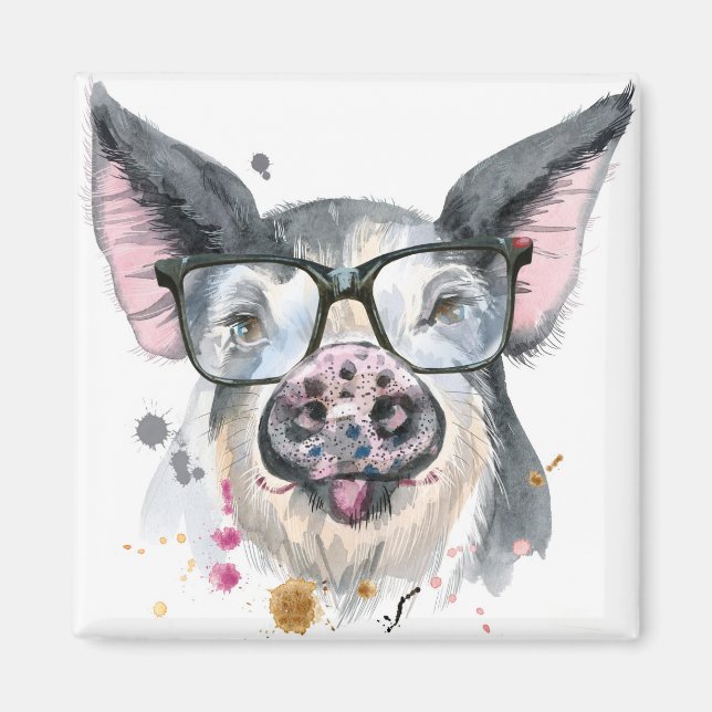Trendy Pig Magnet (Front)