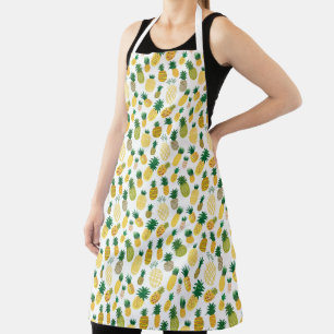 Trendy Pineapple Pattern Apron