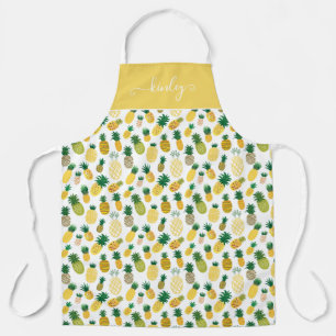 Trendy Pineapple Pattern Apron