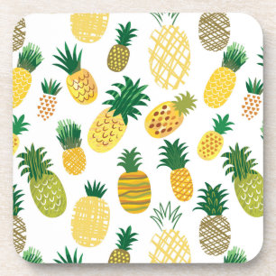 Trendy Pineapple Pattern Coaster