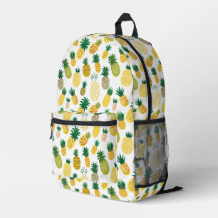 Trendy Pineapple Pattern Printed Backpack