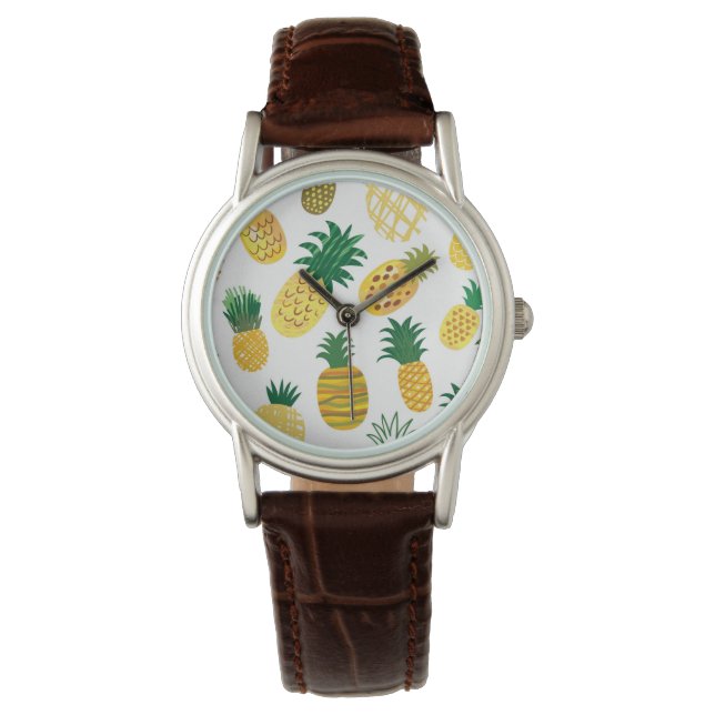 Trendy Pineapple Pattern Watch (Front)