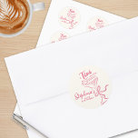 Trendy Pink A Tini Bit Older 30th Birthday Classic Round Sticker<br><div class="desc">Add a flirty finishing touch to your party with these trendy pink “A Tini Bit Older” 30th birthday stickers! Perfect for sealing envelopes, decorating favour bags, or labelling party goodies, these stylish and customisable stickers bring a playful martini vibe to your celebration. Trendy Pink A Tini Bit Older 30th Birthday...</div>