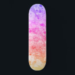 Trendy Pink Blue Purple Green Modern Colourful Skateboard<br><div class="desc">Trendy Pink Blue Purple Green Modern Colourful Abstract Art Custom Blank Template Skateboard.</div>