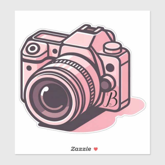Trendy Pink DSLR Camera Photography Personalised (Sheet)