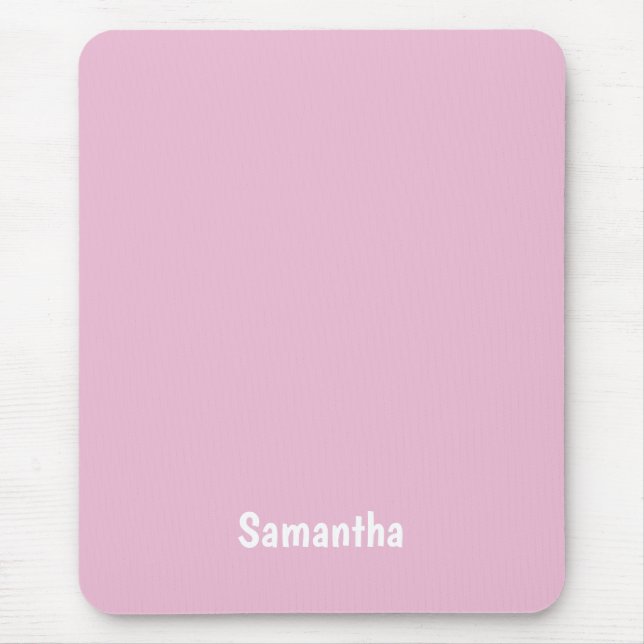 Trendy Pink Personalised Mouse Keyboard Computer Mouse Mat (Front)