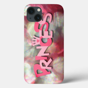 Trendy Pink Princess Bokeh iPhone 13 Case