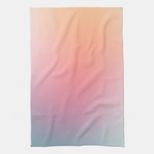 Trendy Pink Purple Blue Green Yellow Template Tea Towel