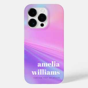Trendy pink purple pastel gradient Case-Mate iPhone 14 pro case