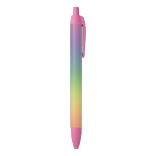 Trendy Pink Red Orange Yellow Blue Purple Green Ink Pen