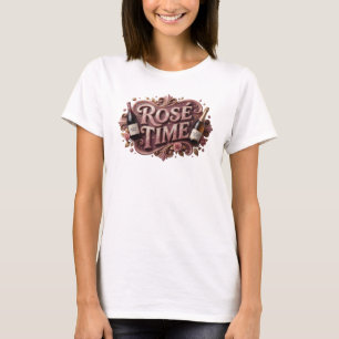 Trendy Pink ROS TIME Quote Shirt