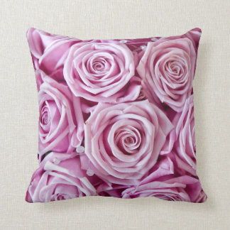 Trendy Pink rose pillow cushion