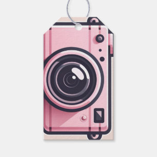 Trendy Pink Snapshot Shoot Camera Photography Gift Tags