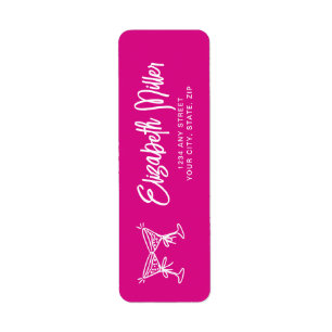 Trendy Pink Whimsical Hand Drawn 30th Birthday