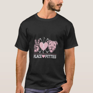 Trendy Pitbull Lives Matter Pittie Puppy Dog Mum L T-Shirt
