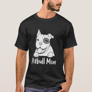 Trendy Pittie Mama Funny Pitbull Mum Dog Lovers Re T-Shirt