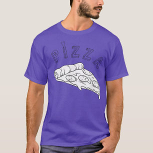 Trendy Pizza Slice Heart Food Humour T-Shirt