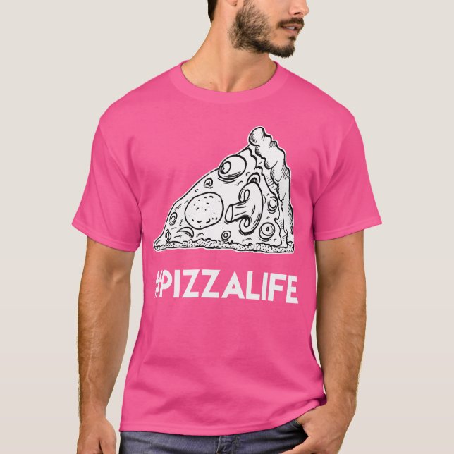 Trendy Pizza Slice Life T-Shirt (Front)