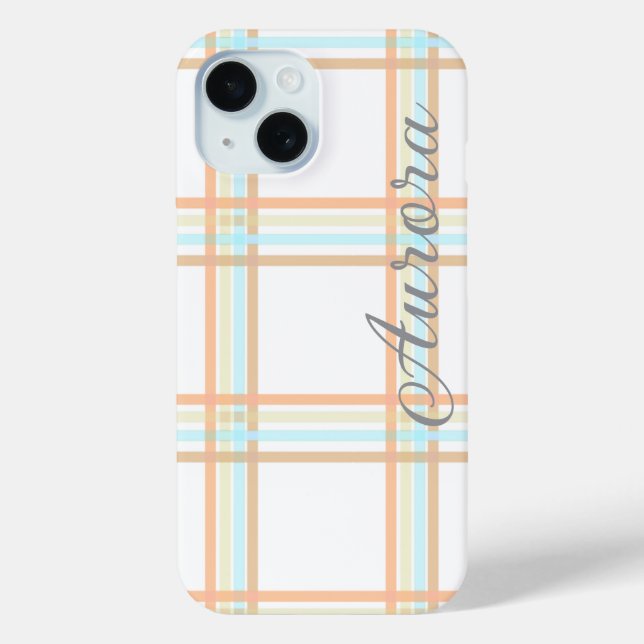 Trendy Plaid Pattern iPhone / iPad case (Back)