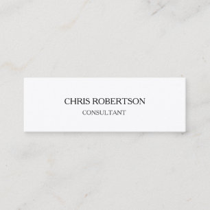 Trendy Plain Attractive Special Modern Mini Business Card