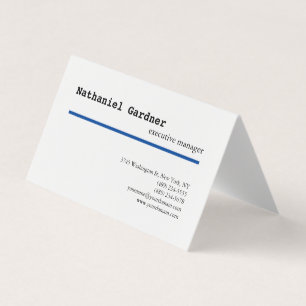 Trendy Plain Creative Modern Minimalist Business Card