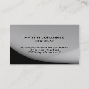 Trendy Plain Professional Business Card