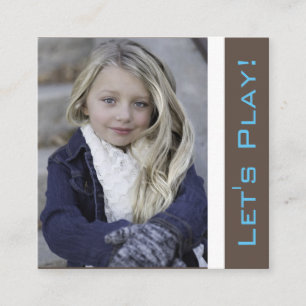 Trendy Playdate Card w/Photo